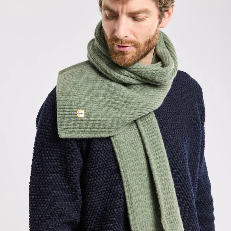 Lambswool Scarf: Moss