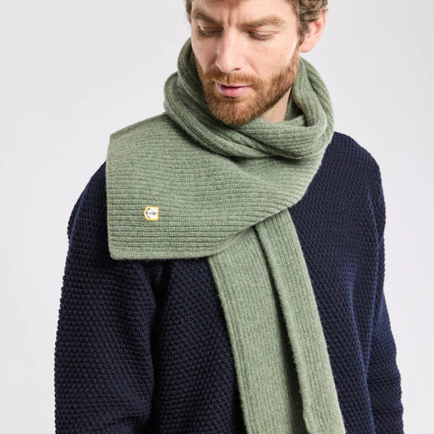 Lambswool Scarf: Moss