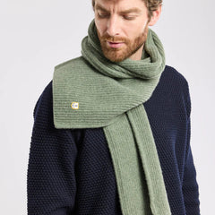 Lambswool Scarf: Moss