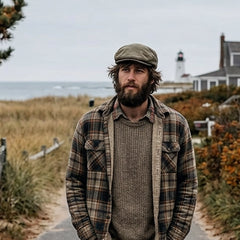 Corduroy Flat Cap: Olive