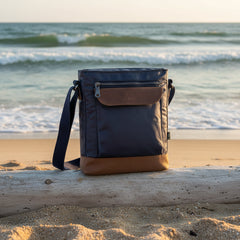 Urban Canvas Crossbody: Navy