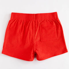 Stretch Corduroy Short: Red