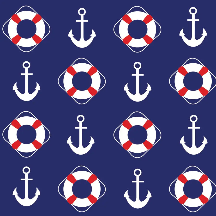 Bandanna 22": Life Saver & Anchor