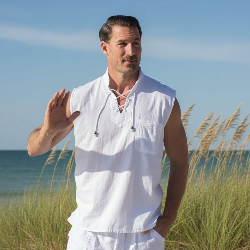 Mykonos Shirt: White