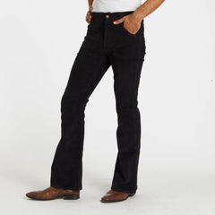 Corduroy Bell Bottom Pant: Black