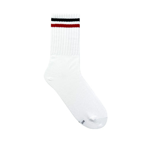 Authentic Crew Sock: Navy/Burgundy