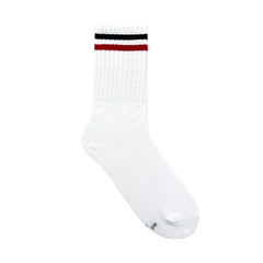 Authentic Crew Sock: Navy/Burgundy