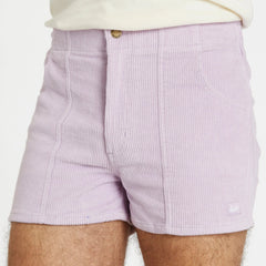 Stretch Corduroy Short: Powder Purple