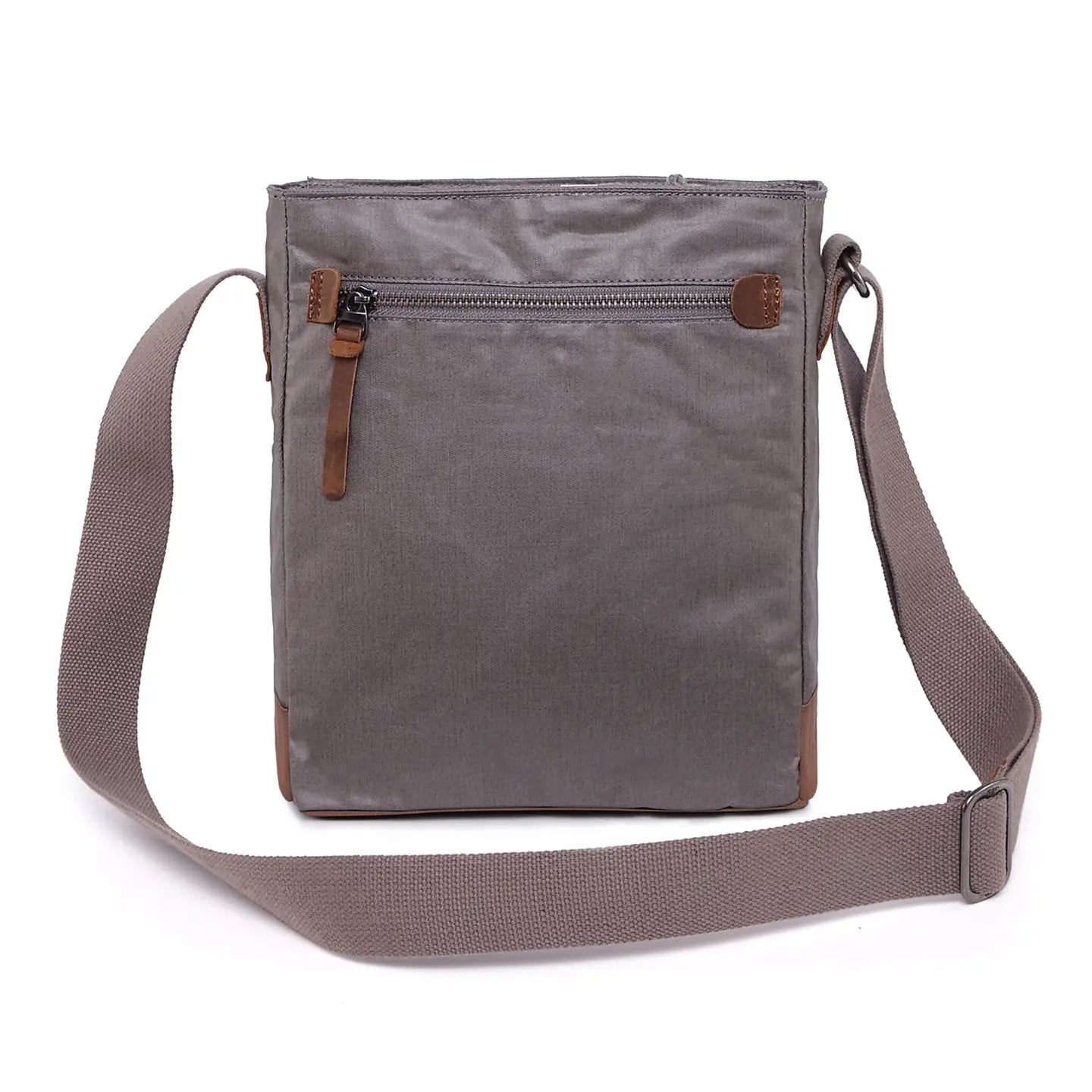 Urban Canvas Crossbody: Grey