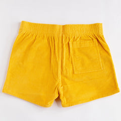 Stretch Corduroy Short: Yellow