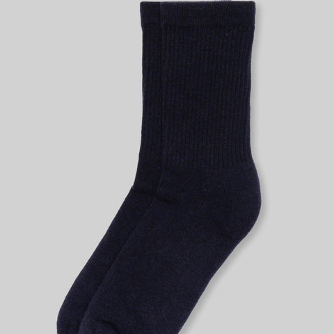 Supermerino Crew Sock: Navy