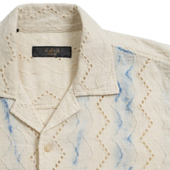 Laguna Perforated Shirt S/S: Natural