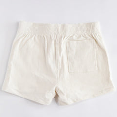 Stretch Corduroy Short: White