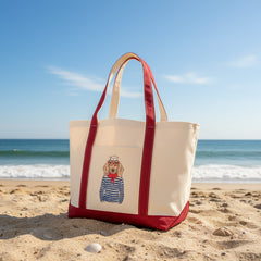 Sailor Lab Tote: Red Trim