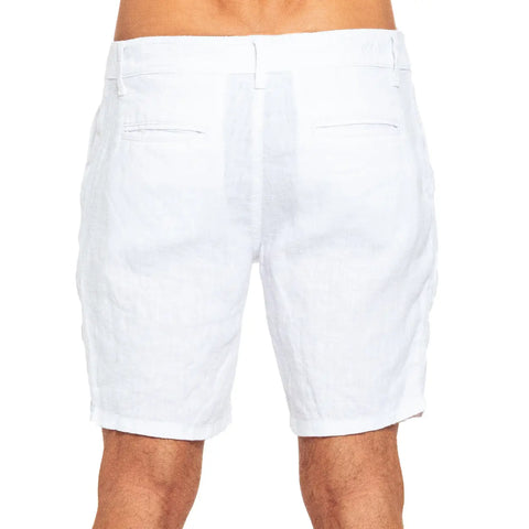 LInen Short: White
