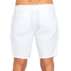 LInen Short: White