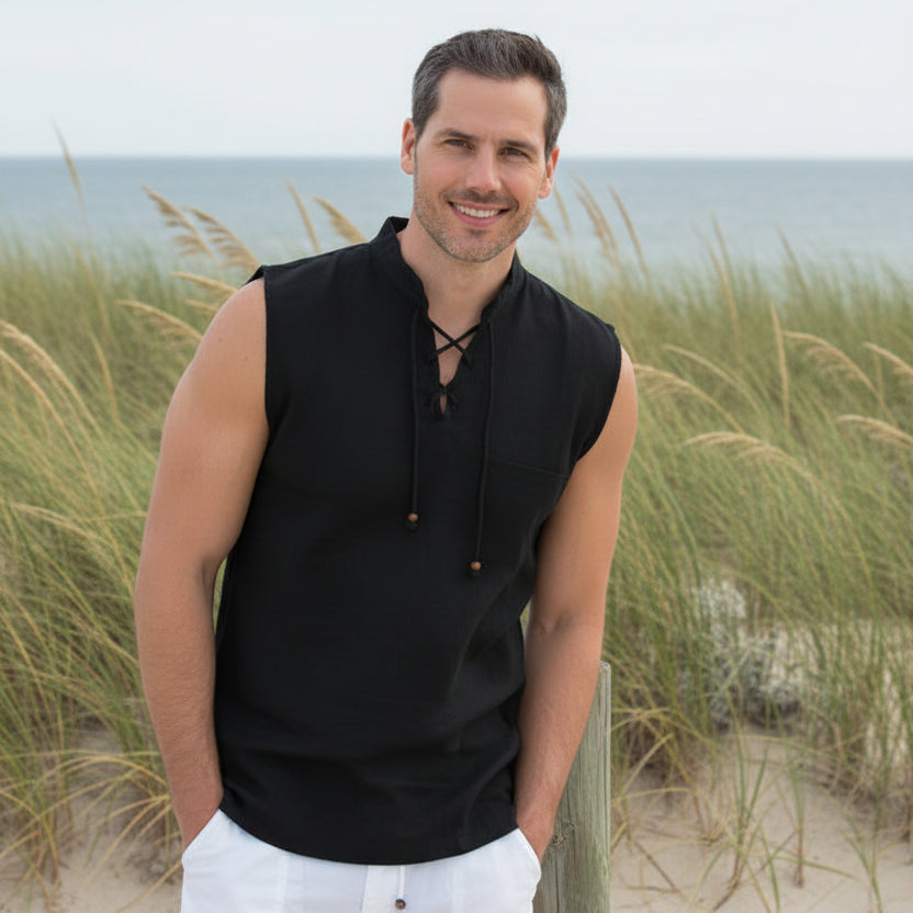 Mykonos Shirt: Black