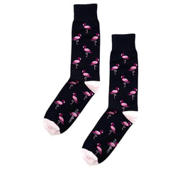 Crew Sock: Manhattan Flamingos Navy