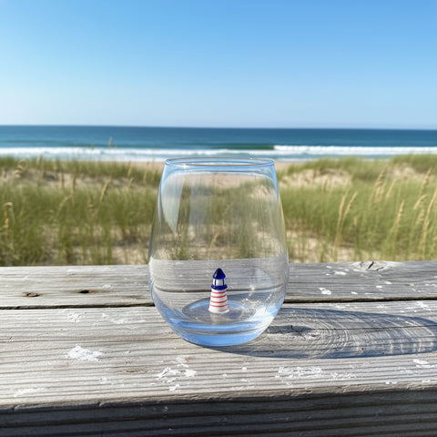 Lighthouse Wine Glass