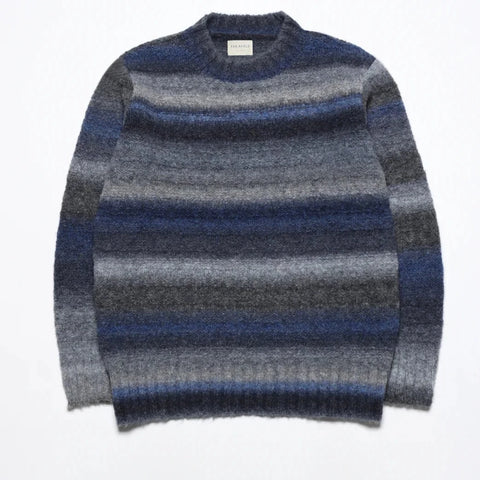 Ombre Stripe Hosono Sweater L/S: Black Multi