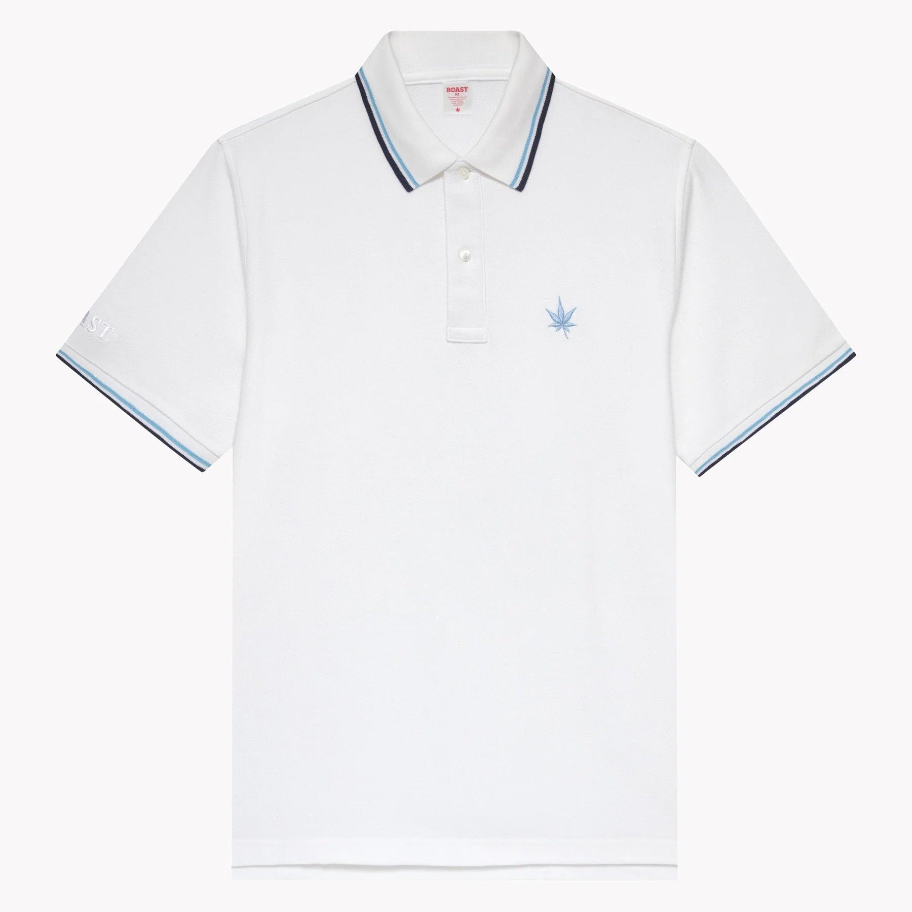 1983 Tipped Pique Polo S/S: White