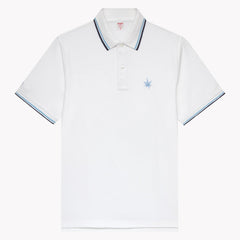 1983 Tipped Pique Polo S/S: White