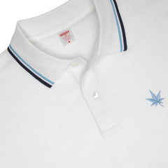 1983 Tipped Pique Polo S/S: White