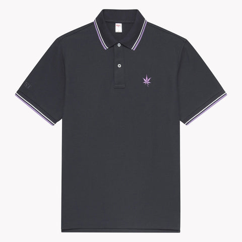 1983 Tipped Pique Polo S/S: Black
