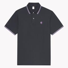 1983 Tipped Pique Polo S/S: Black