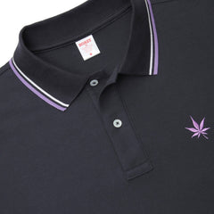1983 Tipped Pique Polo S/S: Black