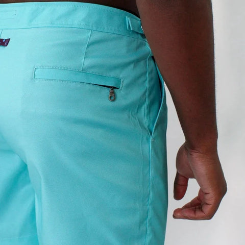 Pool Oxford Swim Trunk: Lagoon