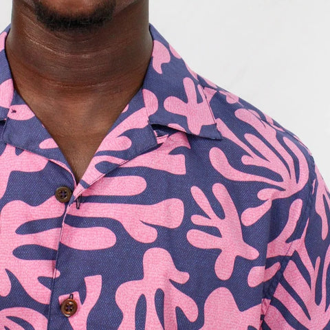 Ralph Loop Coral Camp Shirt S/S: Pink