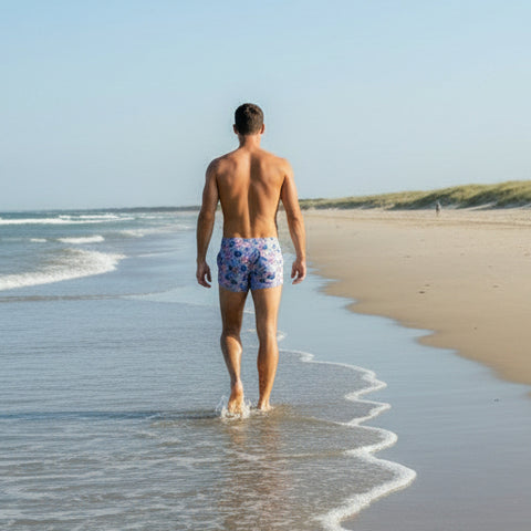 Smile & Wink Swim Trunk: Blue