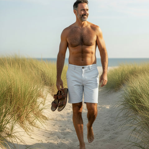 Ptown Short: Light Grey