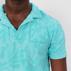 Johnny Coral Terry Polo S/S: Lagoon