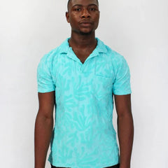 Johnny Coral Terry Polo S/S: Lagoon