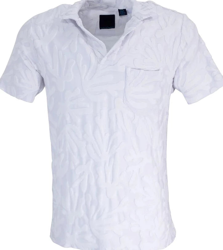Johnny Coral Terry Polo S/S: White