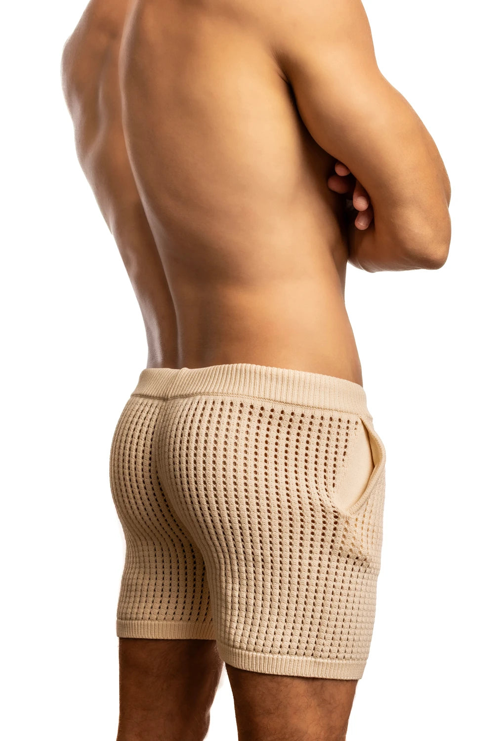Roddy Crochet Short: Cream