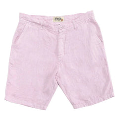 Palm Springs Linen Short: Pale Pink