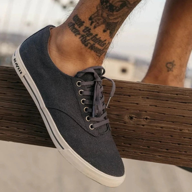 Hermosa Plimsoll Original Sneaker Slate Navy Henry Company