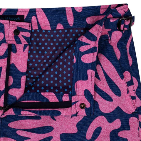 Pool Loop Coral Swim Trunk: Pink