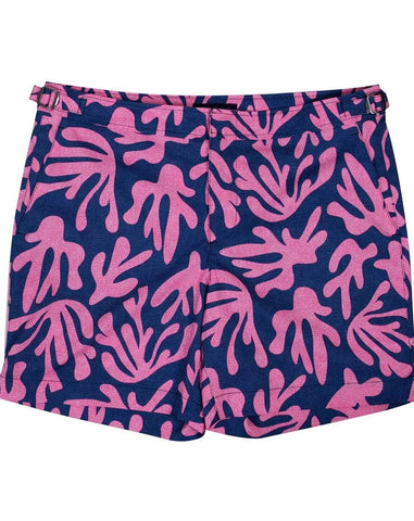 Pool Loop Coral Swim Trunk: Pink