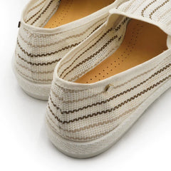 Grekos Brown Linen Slip On