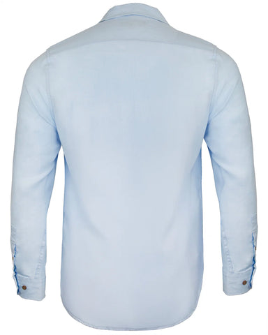 Lionel Linen Shirt L/S: Sky