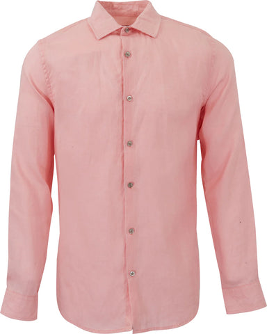 Lionel Linen Shirt L/S: Pink