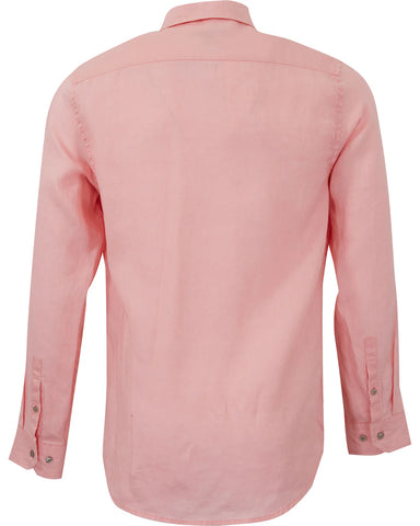 Lionel Linen Shirt L/S: Pink