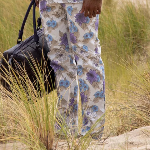 Jack Flower Bed Chino Pant: Ivory