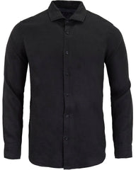 Lionel Linen Shirt L/S: Black