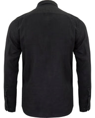 Lionel Linen Shirt L/S: Black