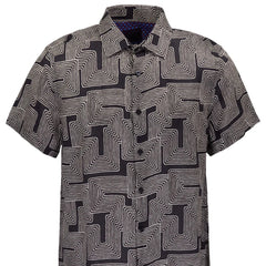 Landon Inter Twine Shirt S/S: Black